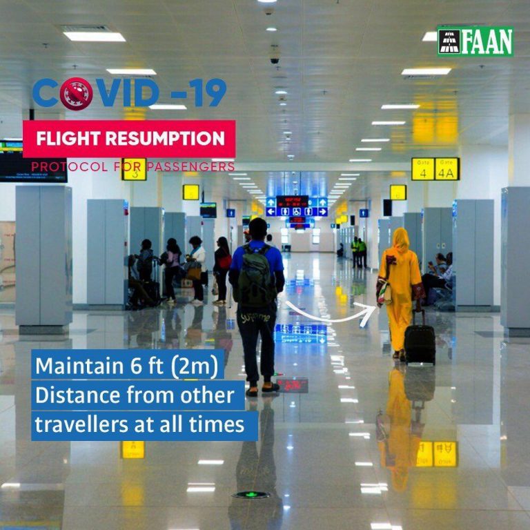 FAAN releases Covid19 guidelines as flights are expected to resume july 8th 2020